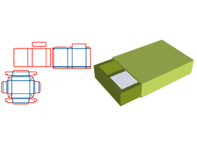 The drawer is sealed on five sides, the outer box has V-grooves, the inner box is folded with card paper, and the edges of the outer box have clasps.