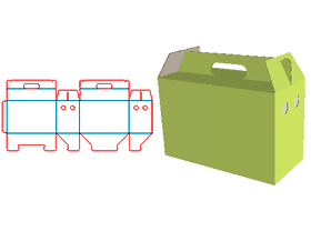 Hand-hole Box,Fruit Tote Carton,Portable|Lock Bottom Reinforcement