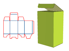 Top cover tongue-in-groove structure, bottom end is the inserted base, snap-bottom color box ,Aircraft box,color box, paper corrugated paper box, packaging structure design, packaging box structure, p