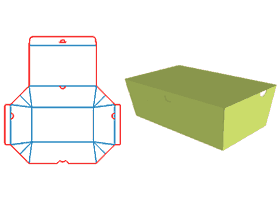 Keystone flip box, shaped structure flip box, shaped structure cartons, corrugated boxes, flip boxes, often used in tea packaging structure, candy packaging, electronic products packaging, daily neces